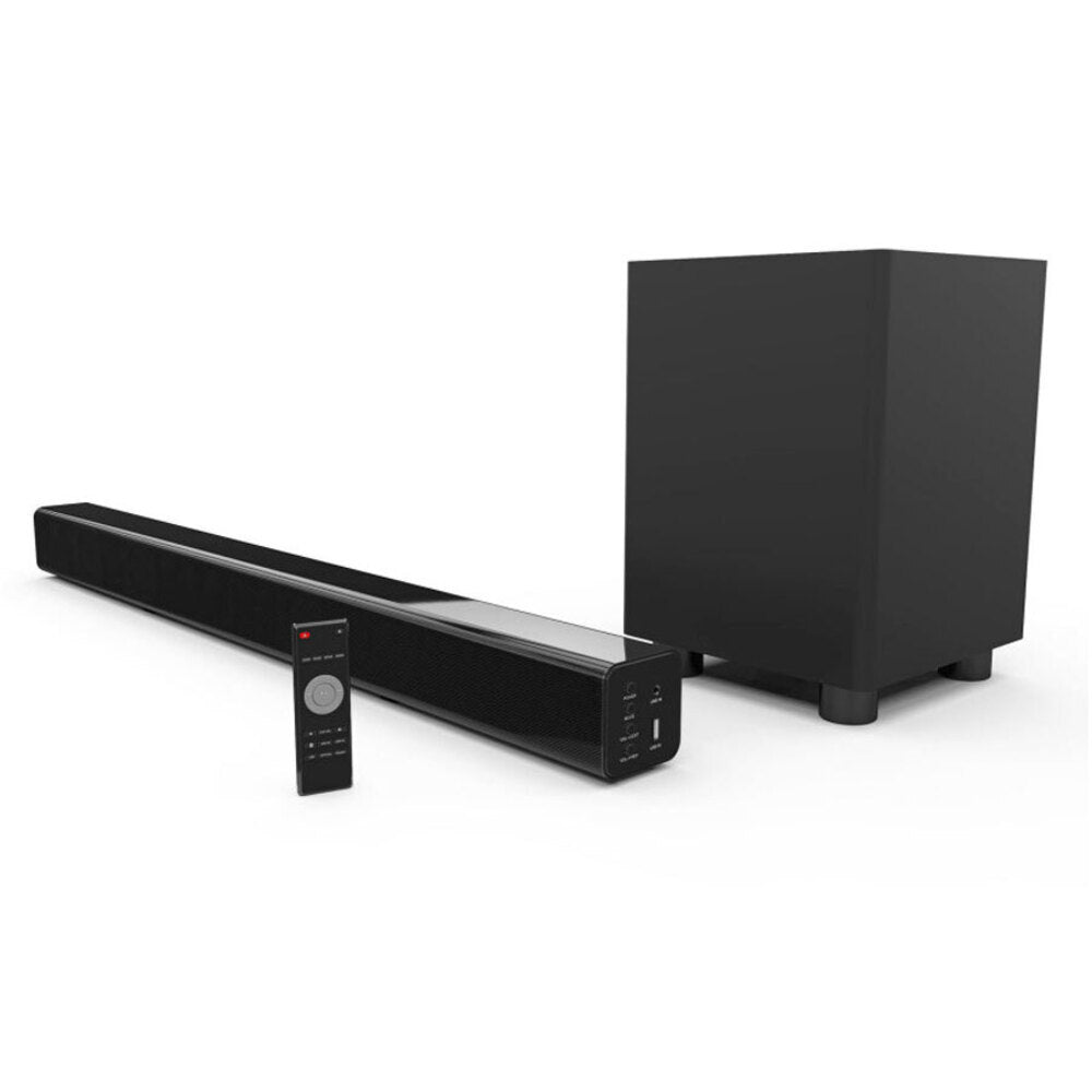 Laser Bluetooth Soundbar with Wireless Subwoofer