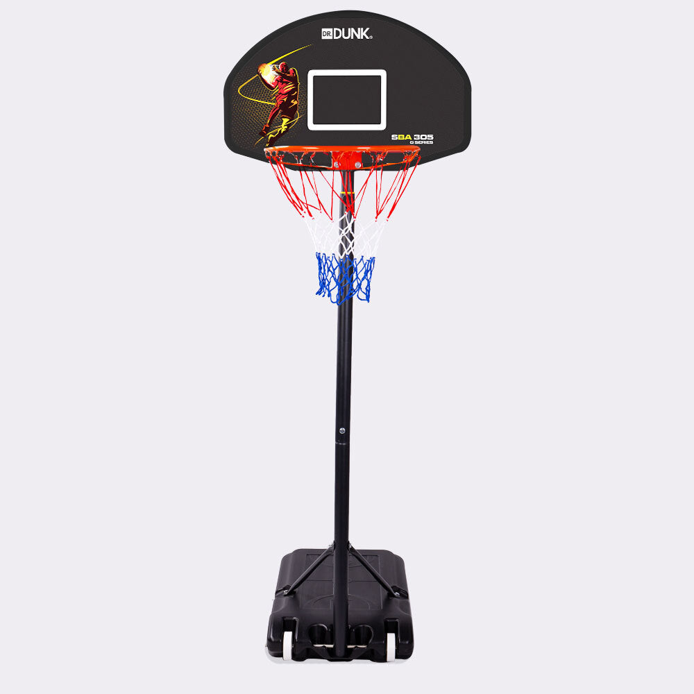 Dr.Dunk Basketball Hoop Stand System Portable 2.1m Height Adjustable Net Ring Kids Toy