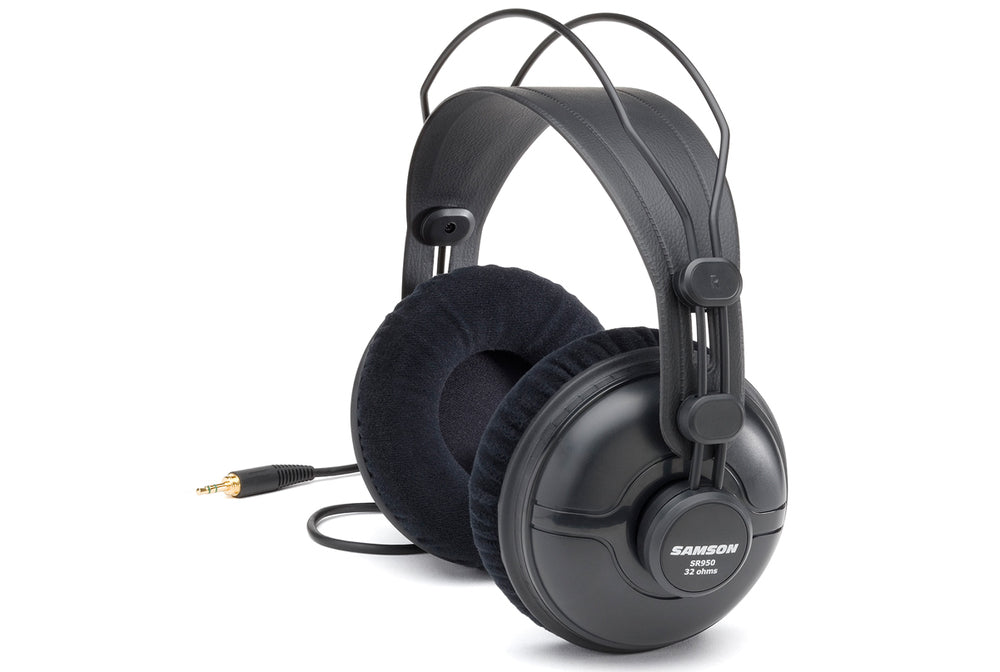 Samson Sr950 Professional Studio Headphones/Noise Reduction/3.5Mm/6.3Mm Adapter