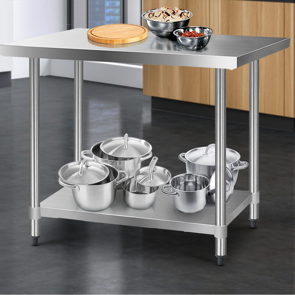 Cefito 430 Stainless Steel Kitchen Benches 121.9cmx61cm