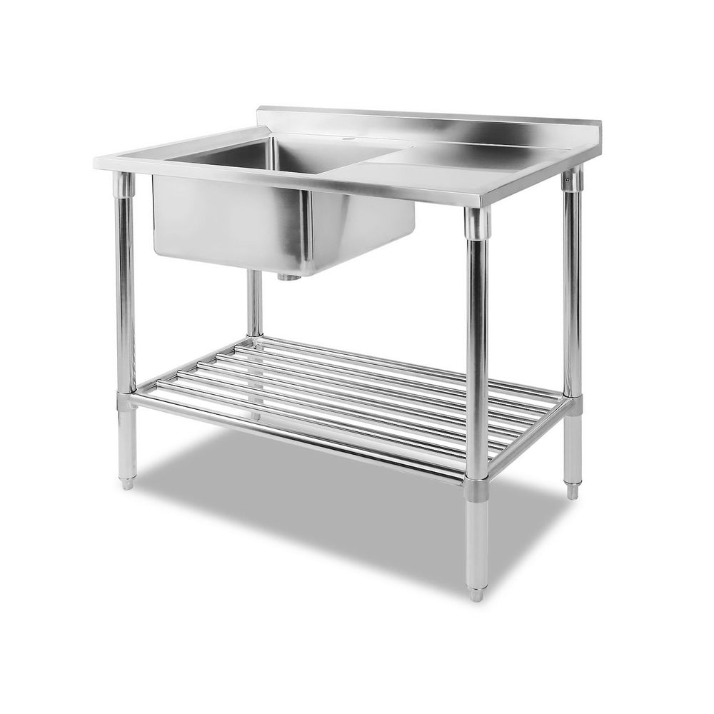 Cefito 100x60cm Stainless Steel Single Kitchen Sink Washing Bench