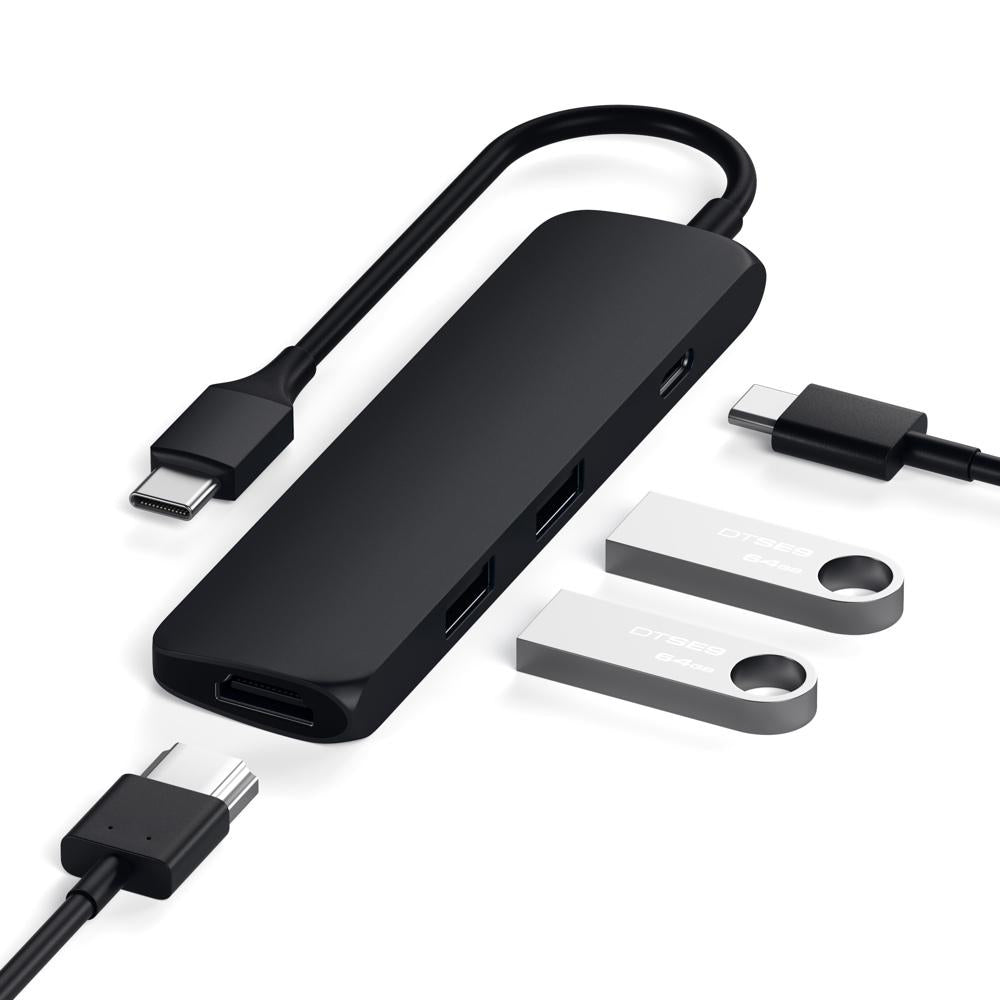 Satechi Slim USB-C MultiPort Adapter (Black)