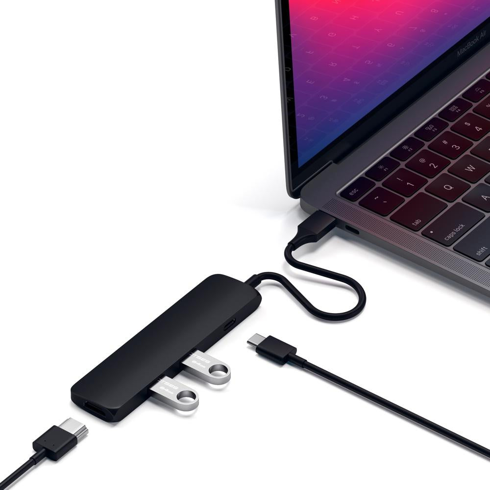 Satechi Slim USB-C MultiPort Adapter (Black)