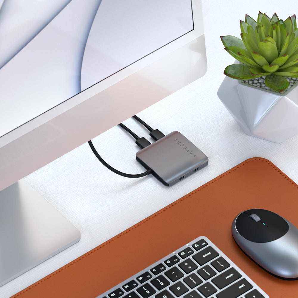 Satechi Aluminium 4 Port USB-C Hub (Space Grey)