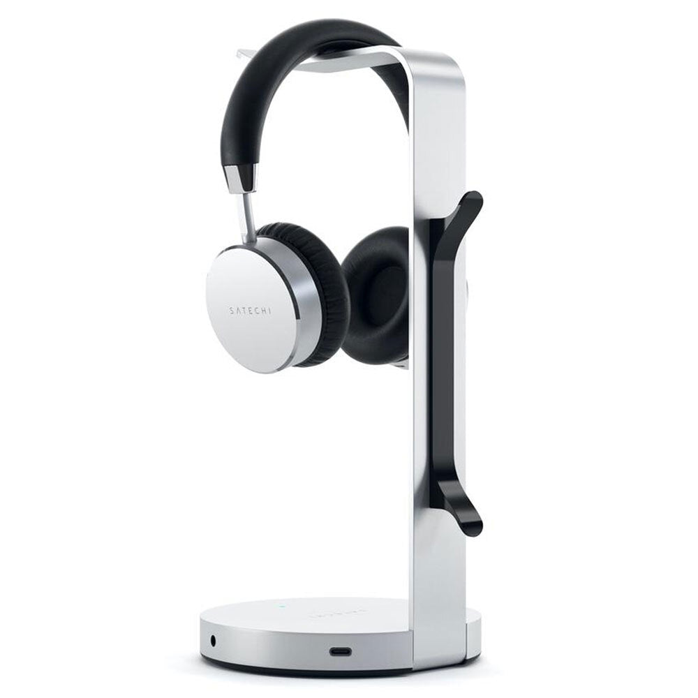Satechi Aluminium Headphones Stand Hub - Silver