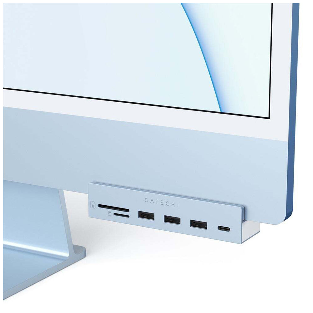 Satechi USB-C Clamp Hub For 24&quot; iMac Blue