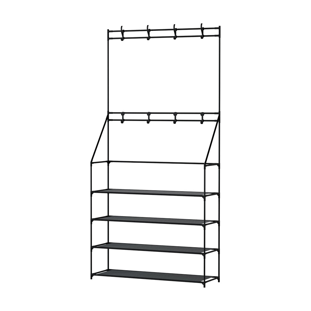 Artiss Shoe Rack Hallway Shoes Shelves Black