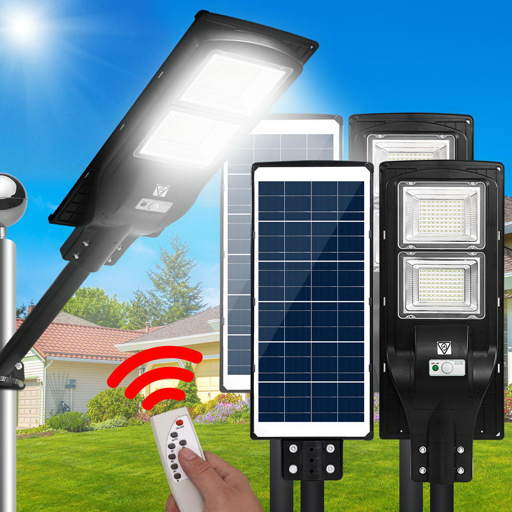 Leier 2x LED Solar Lights Street Flood Sensor120W