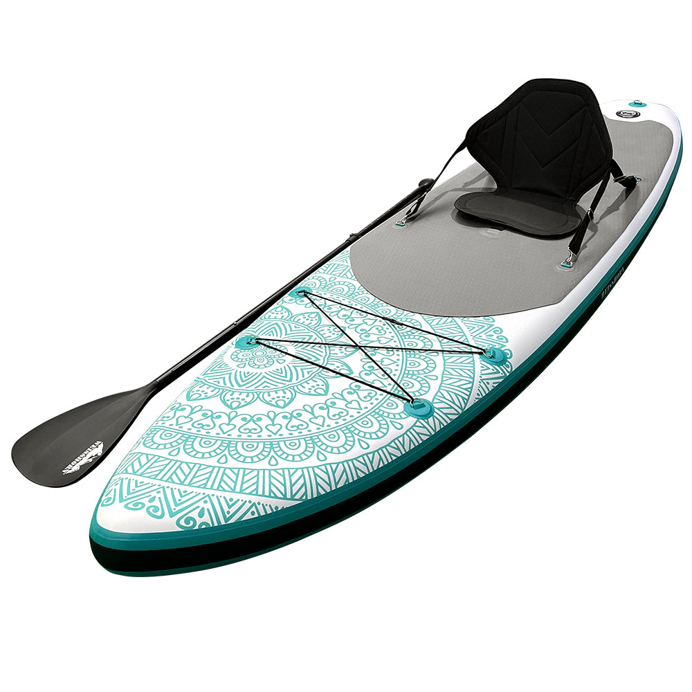 Weisshorn 10 ft Paddle Board Inflatable Kayak Surfboard - Green