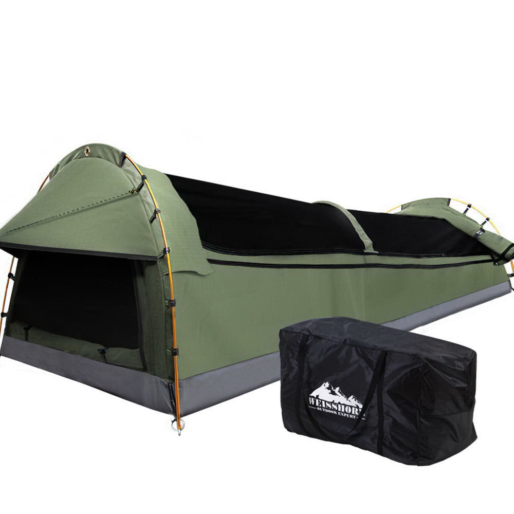 Weisshorn Single Size Camping Tent Swag Celadon