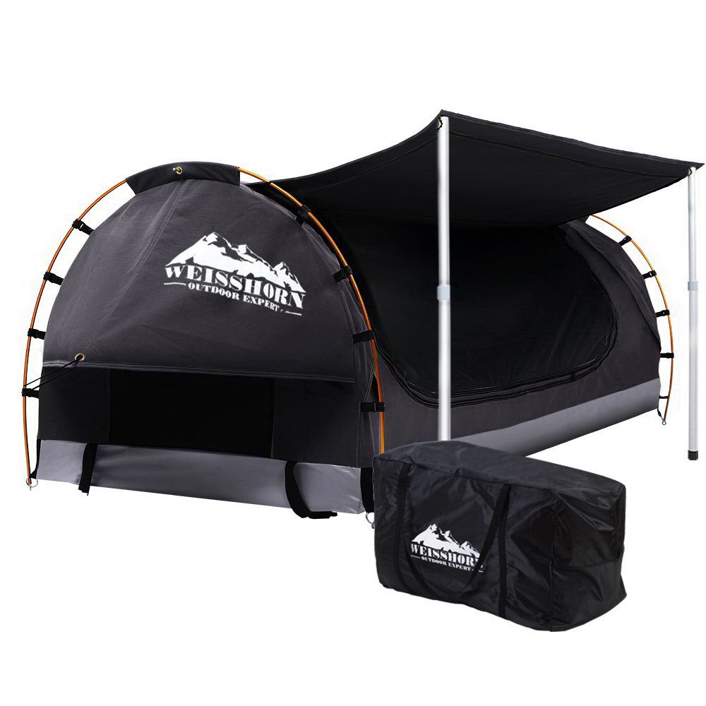 Weisshorn Double Camping Swag Dark Grey