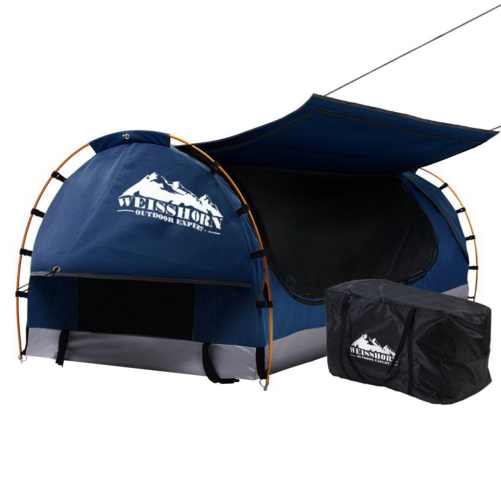 Weisshorn King Single Camping Swags Tent Dark Blue