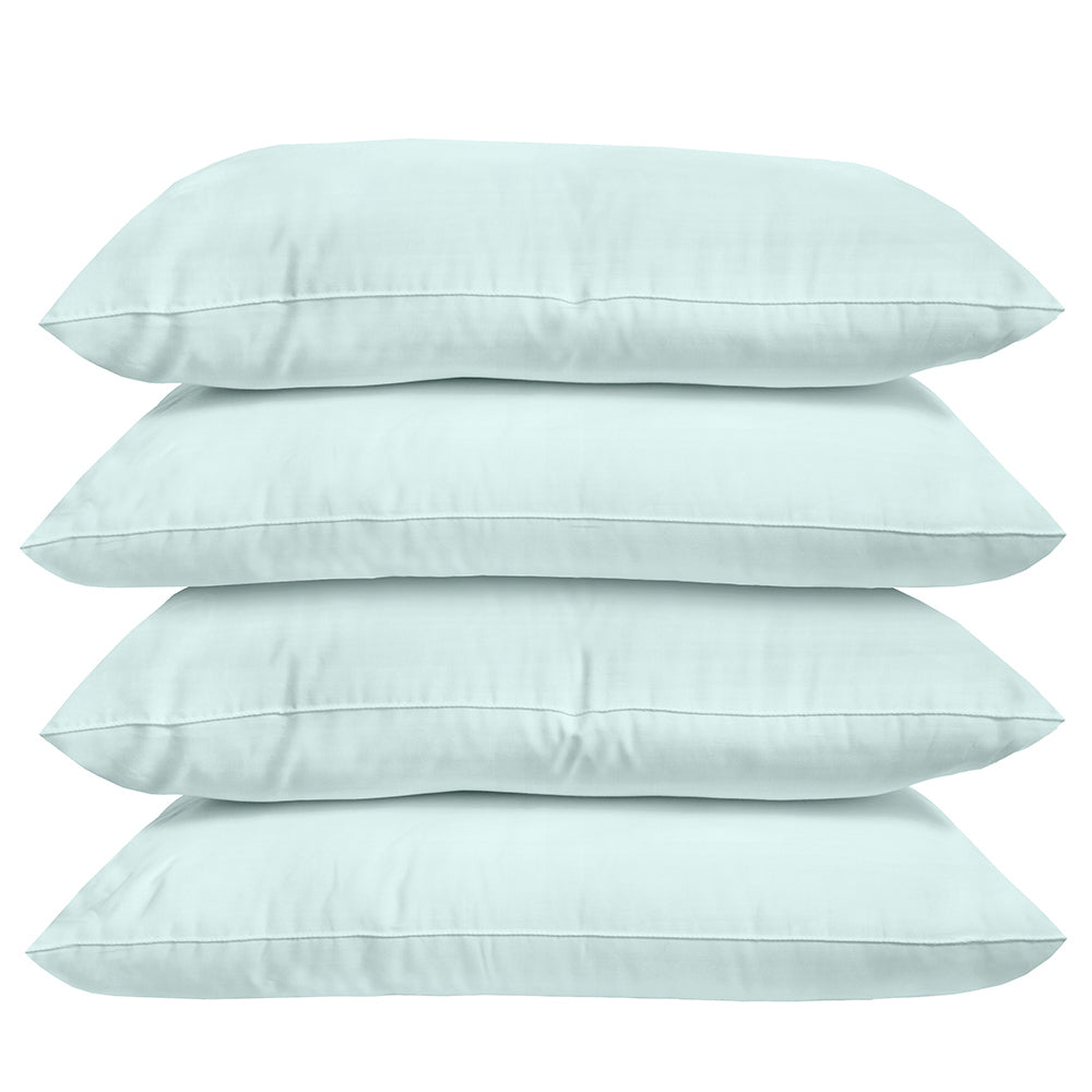 Bambury Plain Dyed Standard Pillowcase 4 Pack Sea Foam