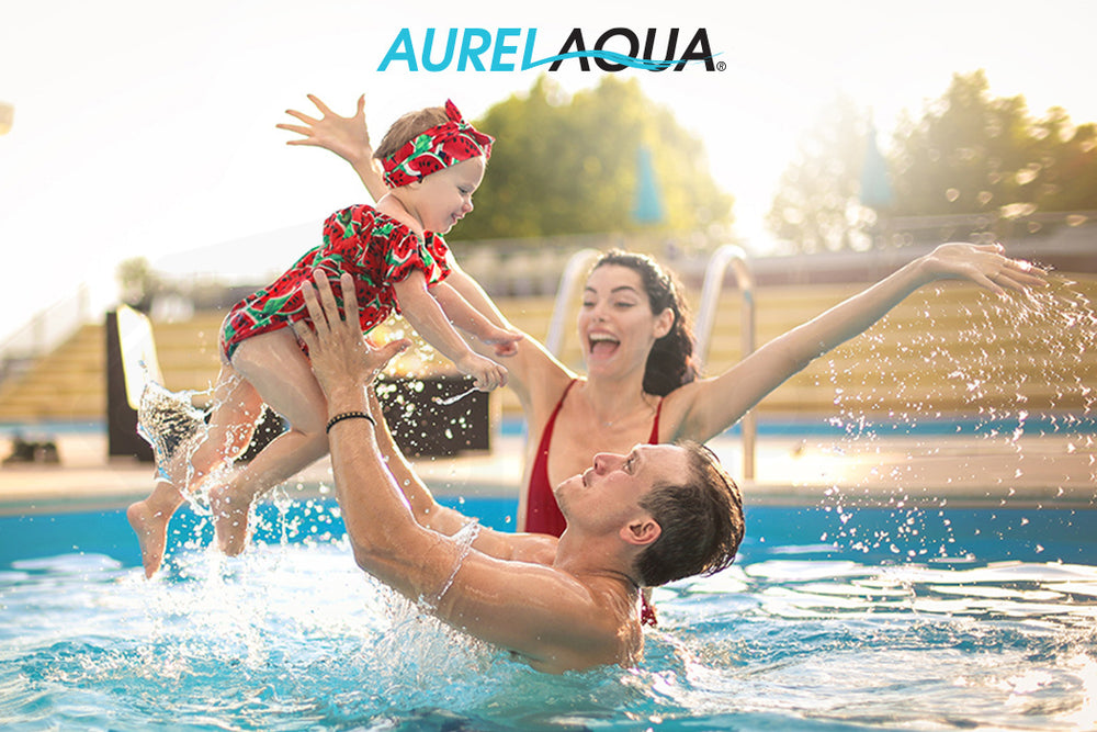 AURELAQUA Pool Cover 400 Micron 10x5m Solar Blanket Swimming Thermal Blue Silver