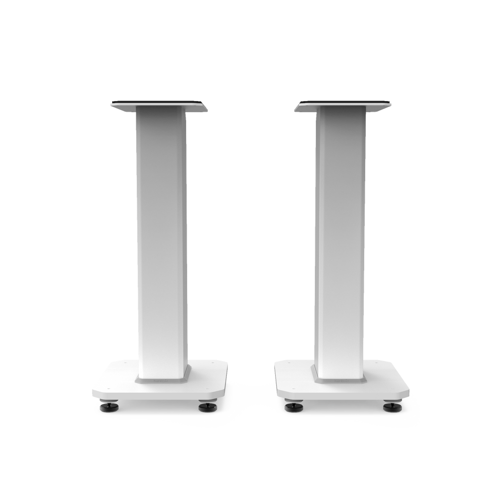 Kanto SX22W 22&quot; Tall Fillable Speaker Stands with Isolation Feet - Pair, White