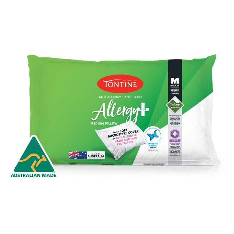 Tontine Allergy Plus Pillow Medium Profile