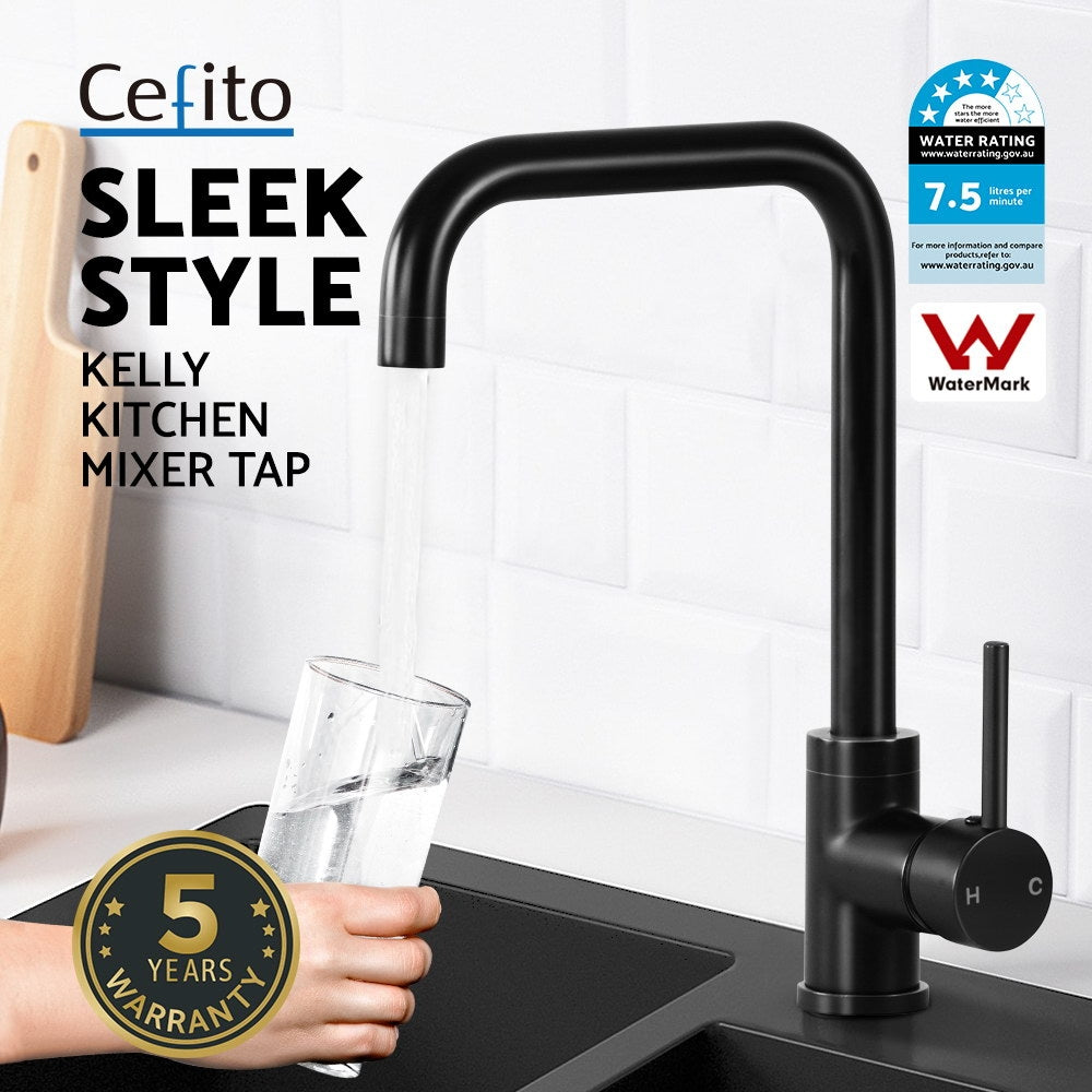 Cefito Kitchen Mixer Tap Faucet WELS Black