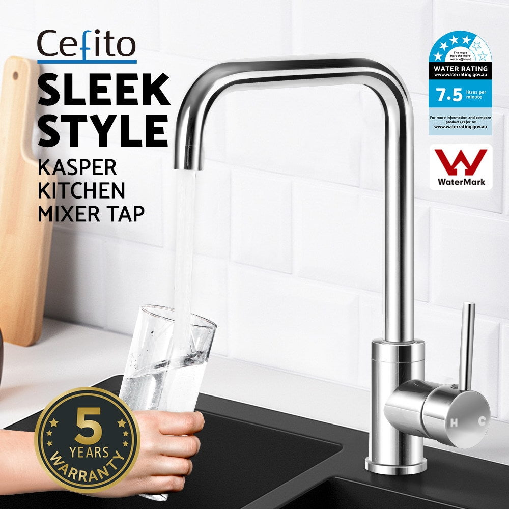 Cefito Mixer Faucet Kitchen Tap WELS Silver