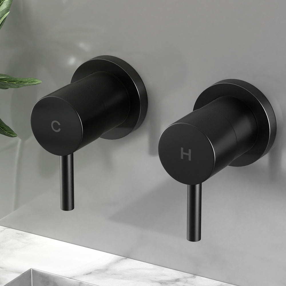 Cefito Bathroom Tap Shower Twin Tap Matte Black