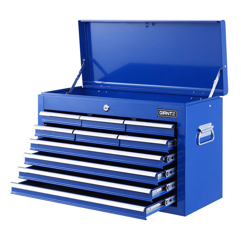 Giantz 10 Drawer Tool Box Chest Storage Blue