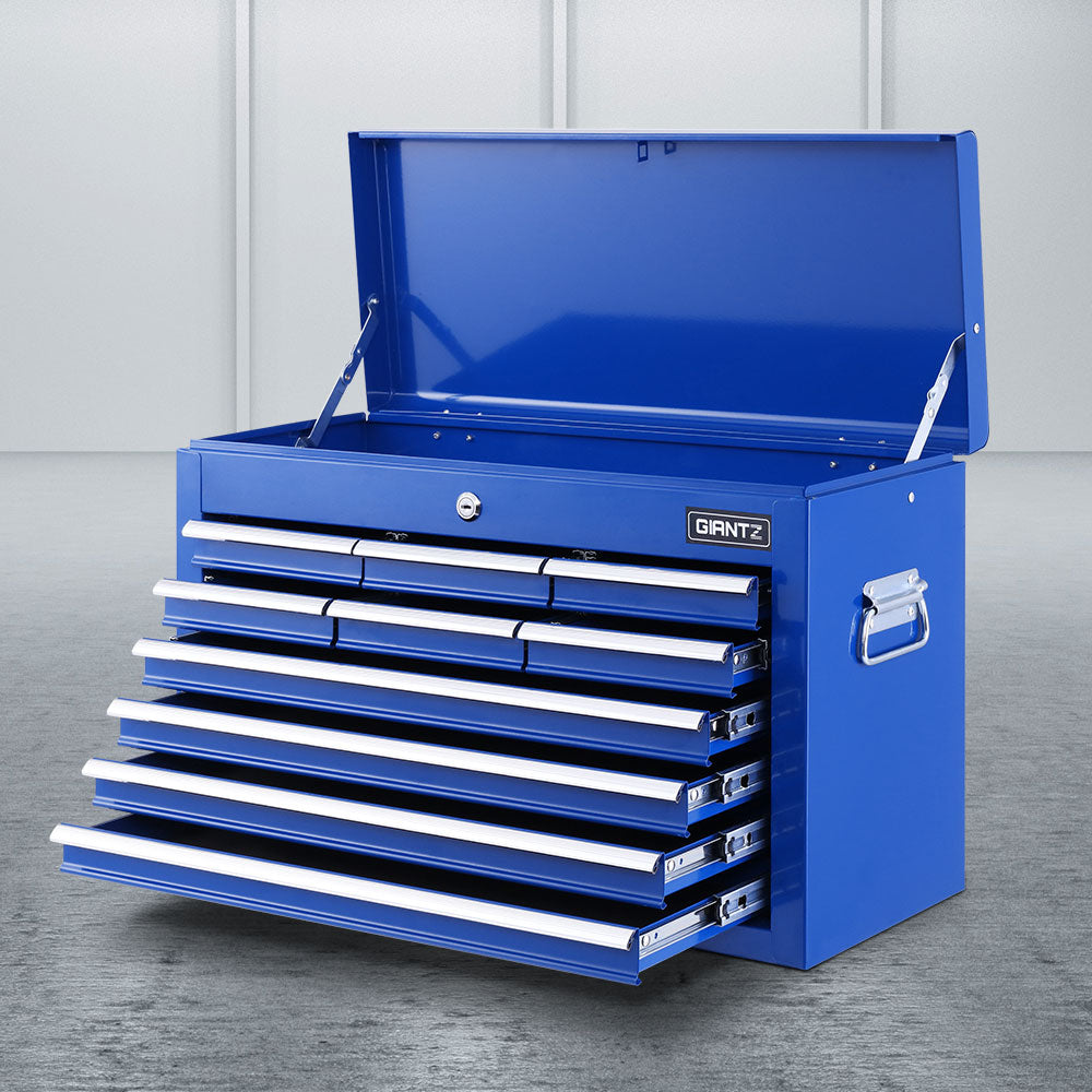 Giantz 10 Drawer Tool Box Chest Storage Blue