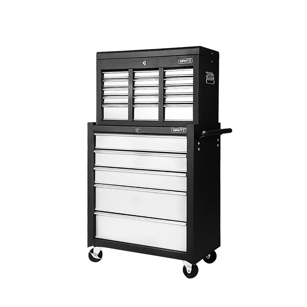 Giantz 14 Drawer Tool Box Cabinet Trolley Grey