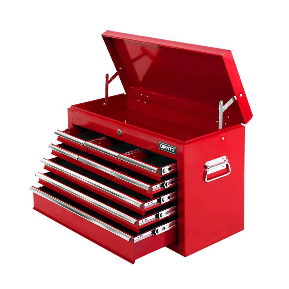 Giantz 9 Drawer Tool Box Chest Toolbox Storage Set Red