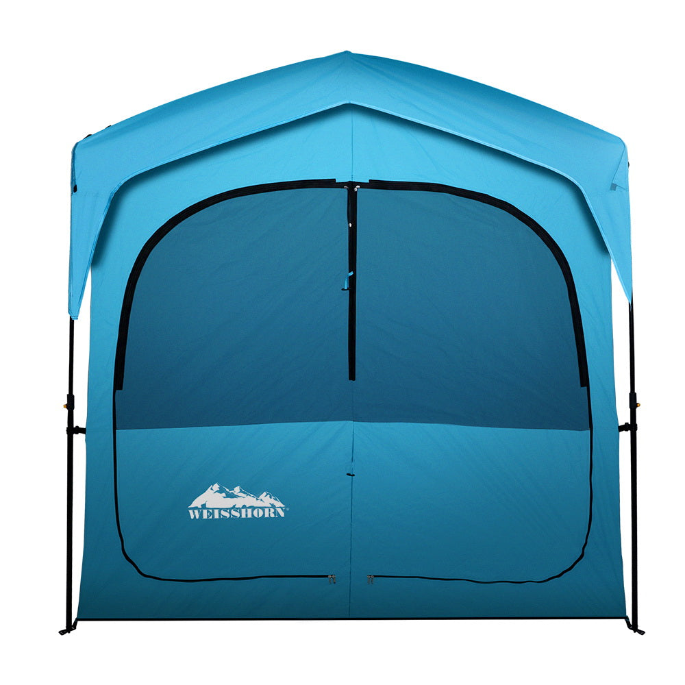 Weisshorn Pop Up Camping Shower Tent Blue