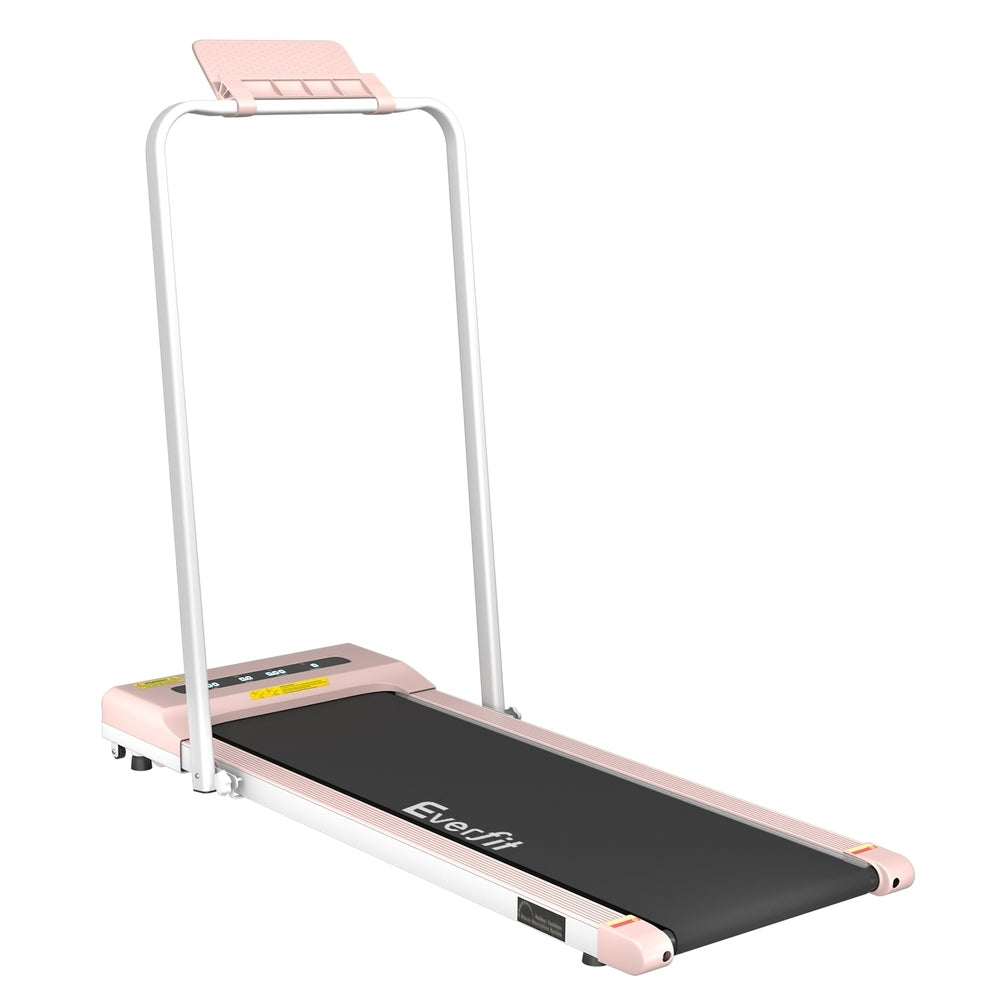 Everfit Foldable Electric Treadmill 380mm Pink
