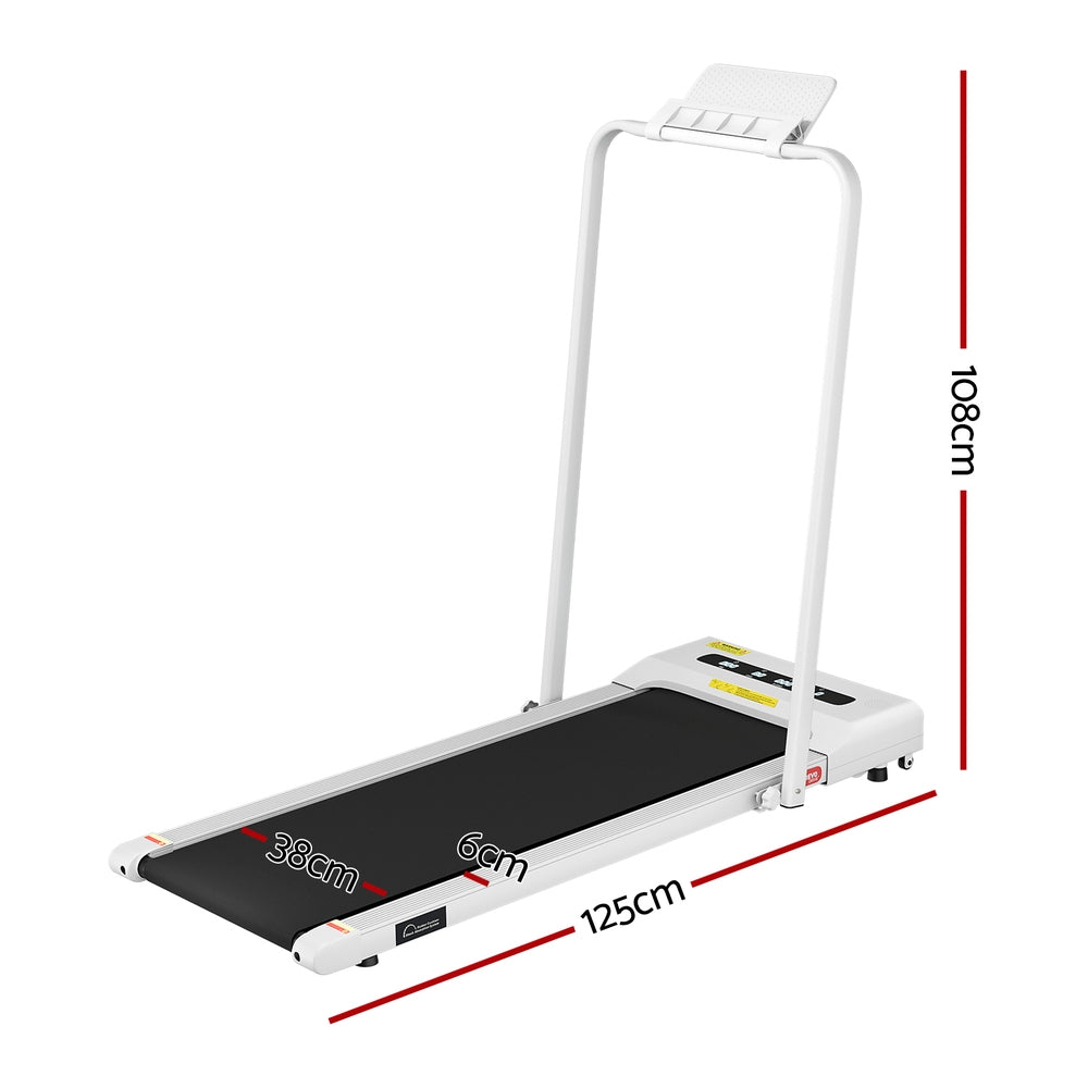 Everfit Foldable Electric Treadmill 380mm White