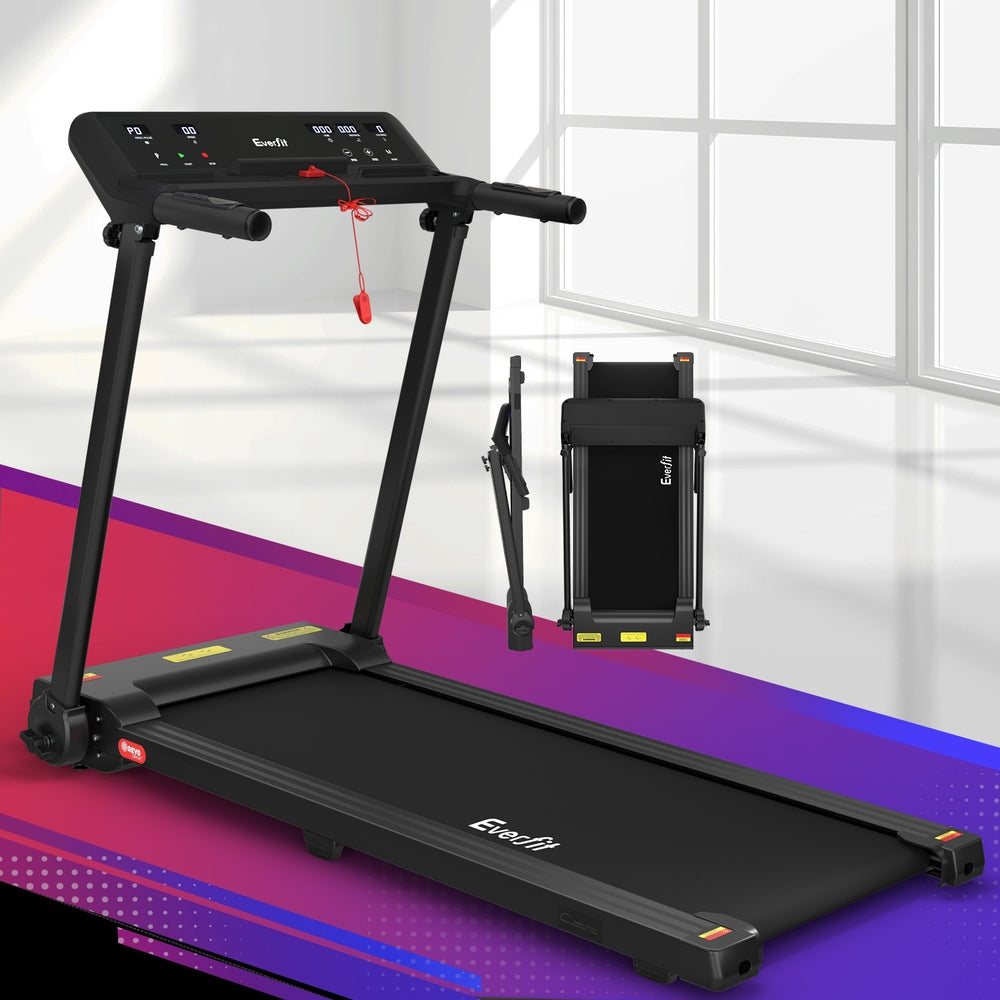 Everfit Foldable Electric Treadmill 450mm Black