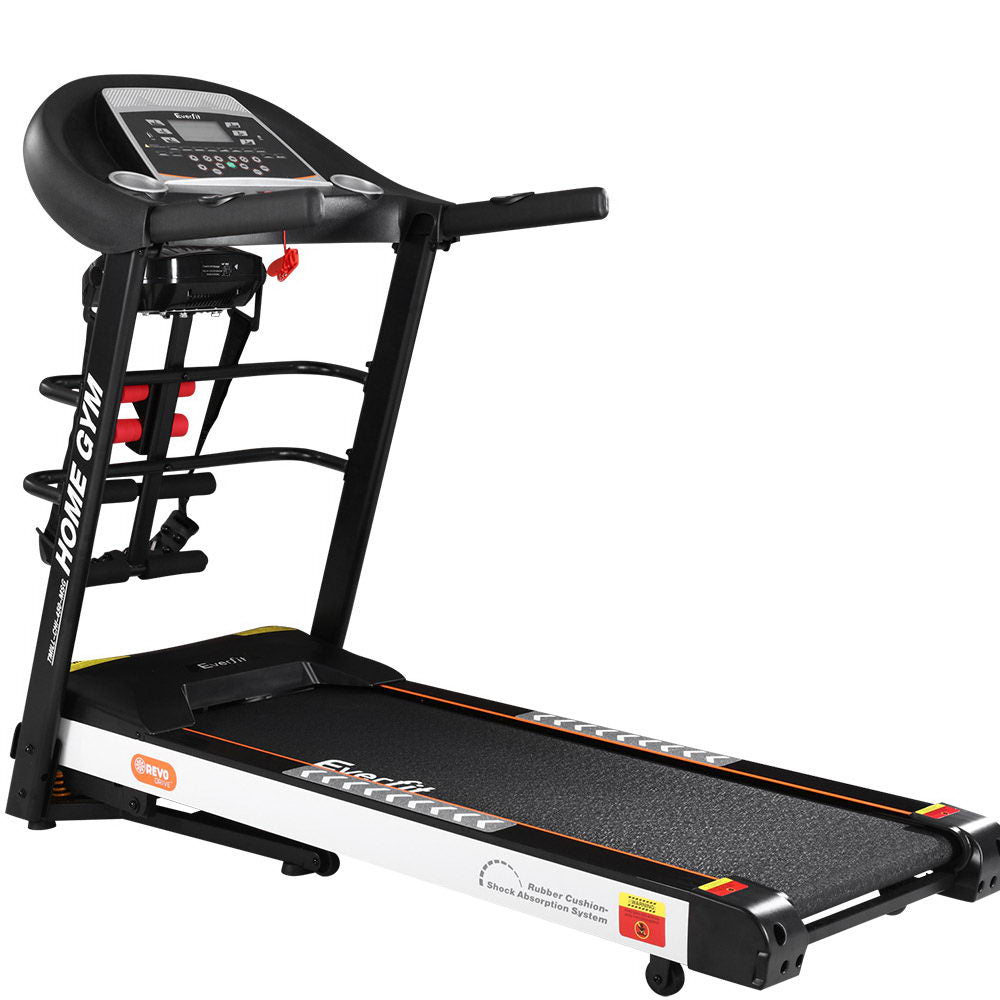 Everfit Electric Incline Treadmill with Dumbbells 450mm 18kmh