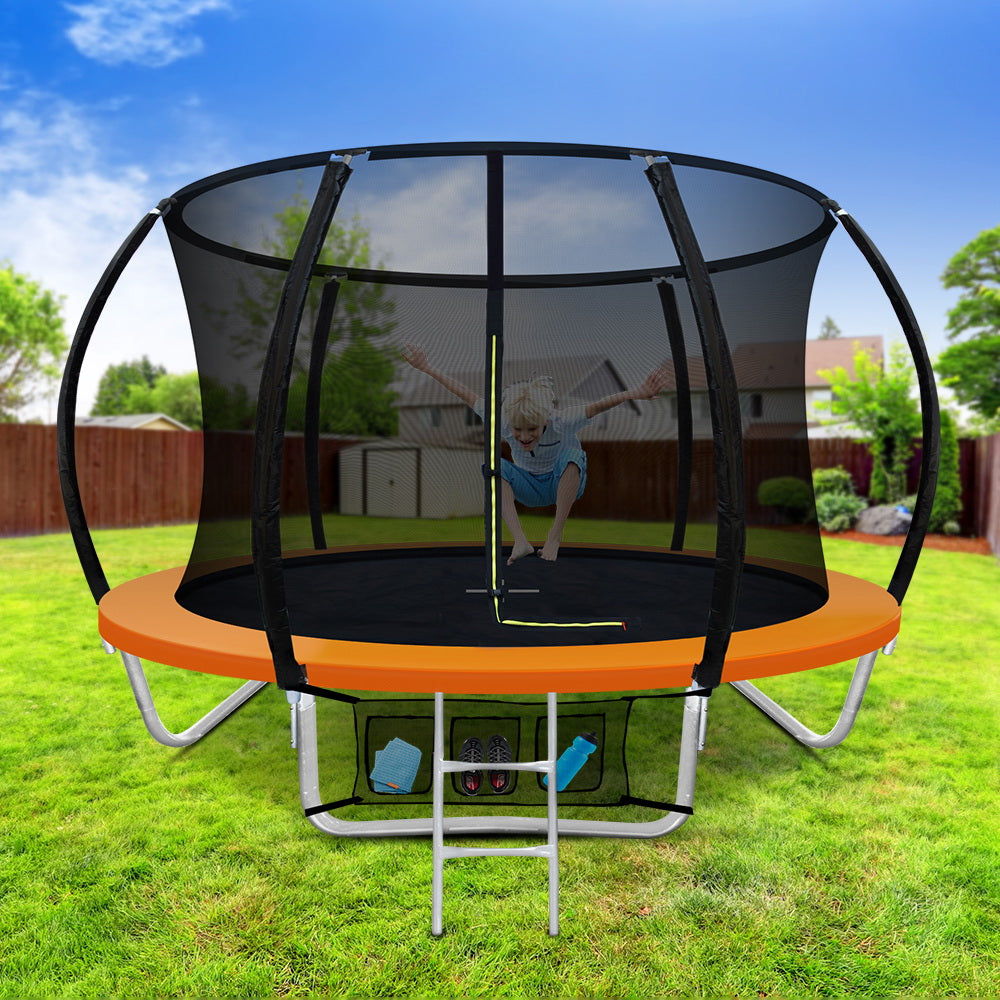 Everfit 8FT Round Trampoline Orange