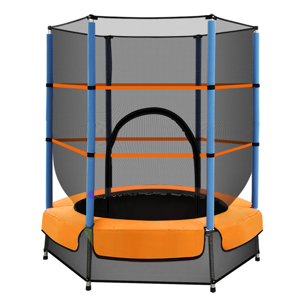 Everfit 4.5FT Trampoline Orange with Safety Net