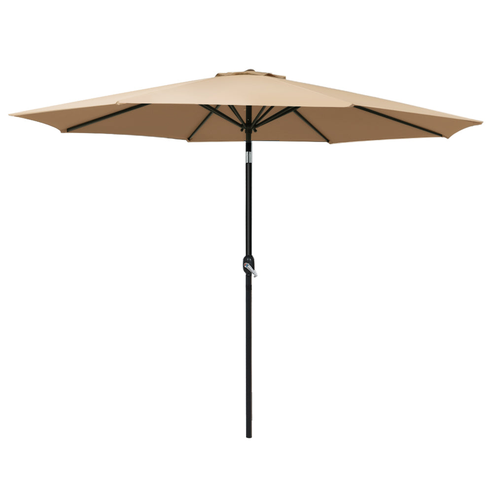 Instahut Outdoor Umbrella 3M Wide Protective Cover Tilt- Beige