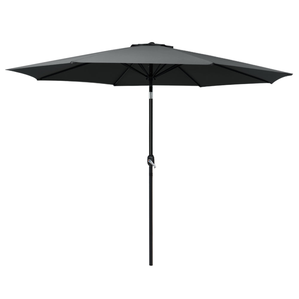 Instahut Outdoor Umbrella 3M Wide Protective Cover Tilt- Black