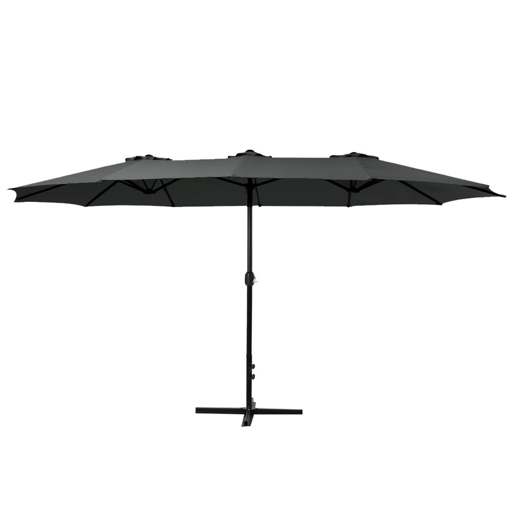 Instahut Outdoor Umbrella 4.57M - Black