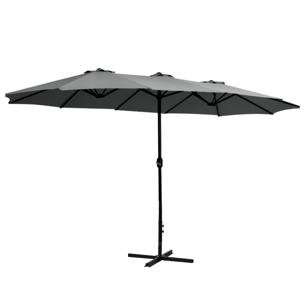 Instahut Outdoor Umbrella 4.57M - Charcoal