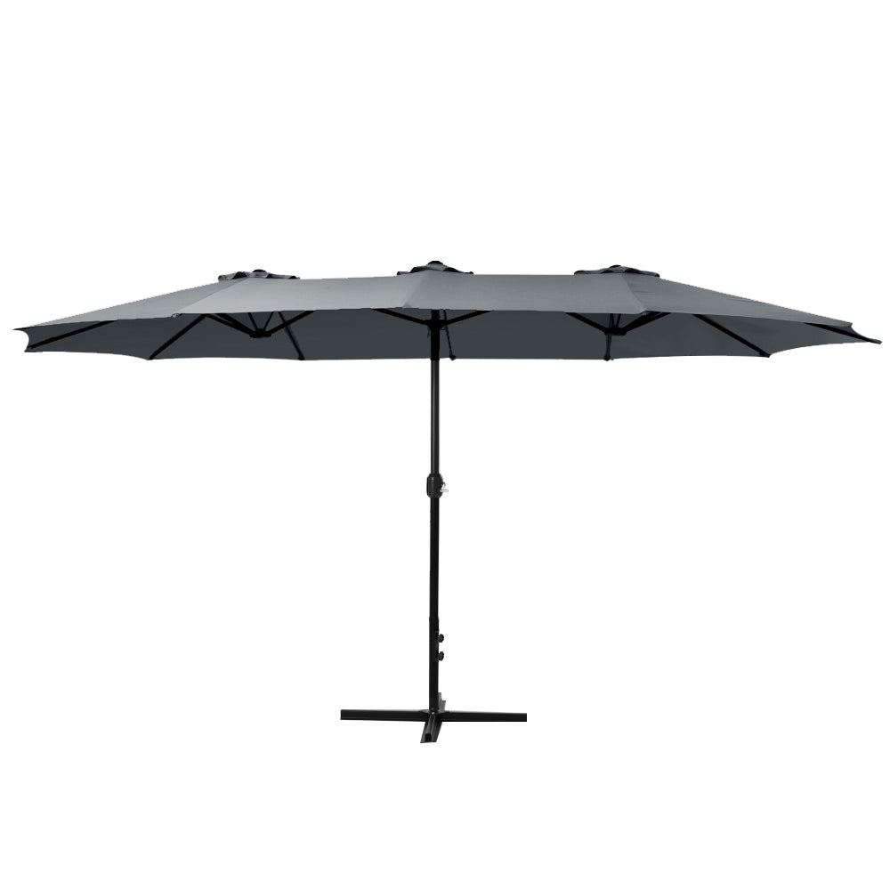 Instahut Outdoor Umbrella 4.57M - Charcoal