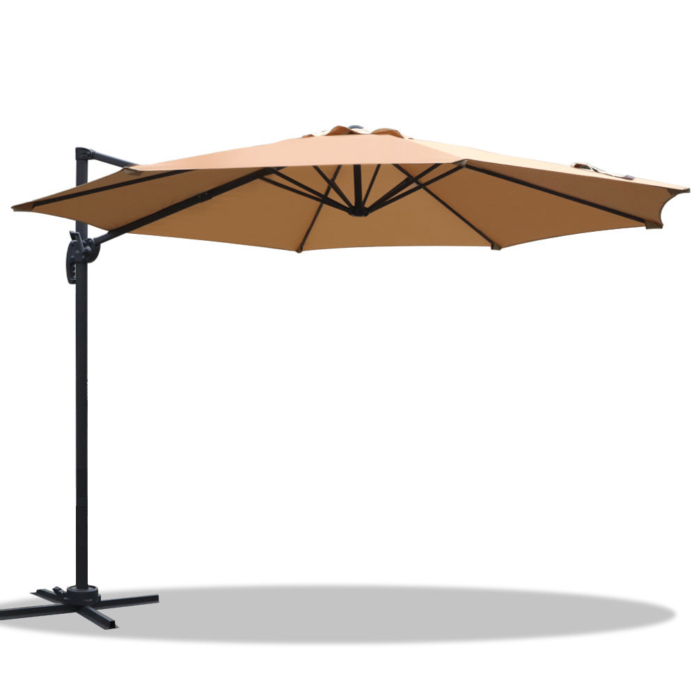 Instahut Outdoor Umbrella 3M Beige