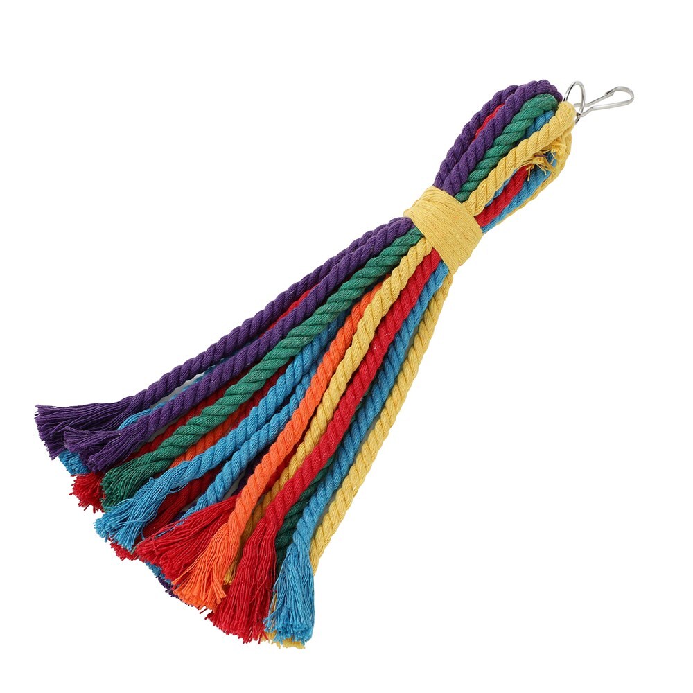 Paws And Claws Parrot Rope Tassel Toy 30X5Cm