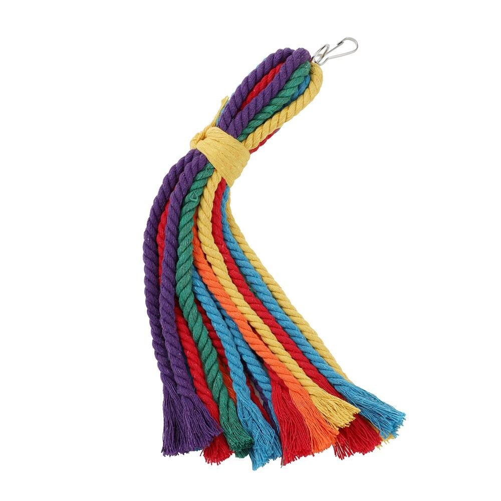 Paws And Claws Parrot Rope Tassel Toy 30X5Cm