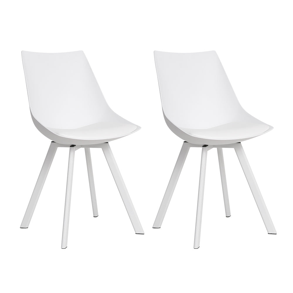 Artiss 2x Lylette Dining Chairs White