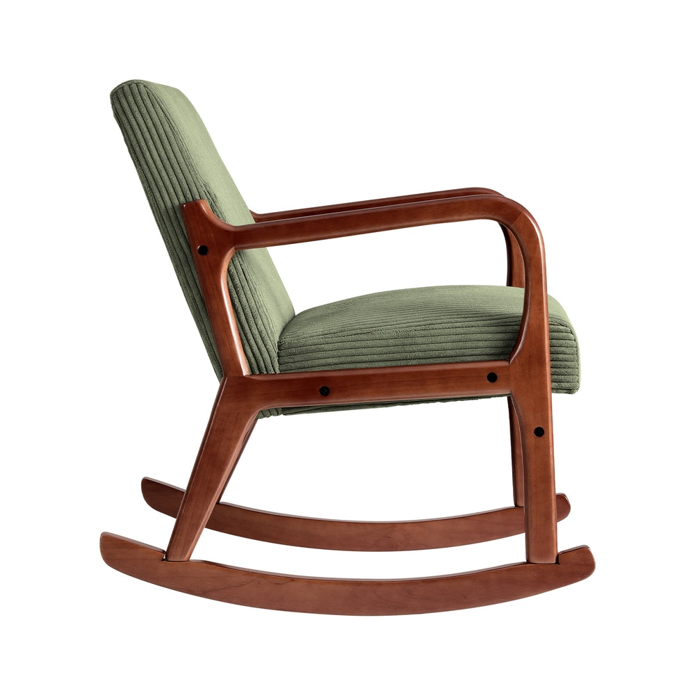 Artiss Rocking Armchair Corduroy - Green