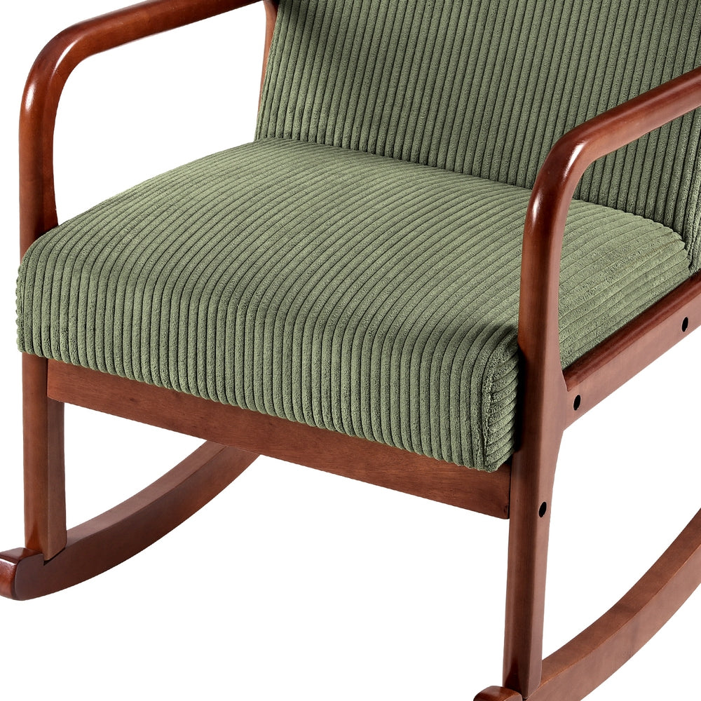 Artiss Rocking Armchair Corduroy - Green