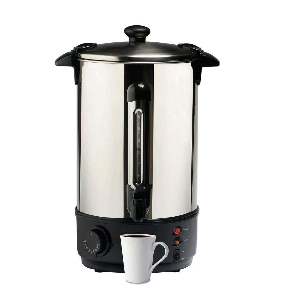 Healthy Choice Stainless Steel 10L Hot Water Urn, 2000W &amp; Temperature Control