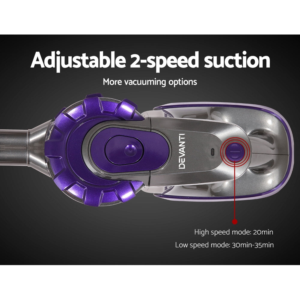 Devanti Handheld Vacuum Cleaner Purple 150W