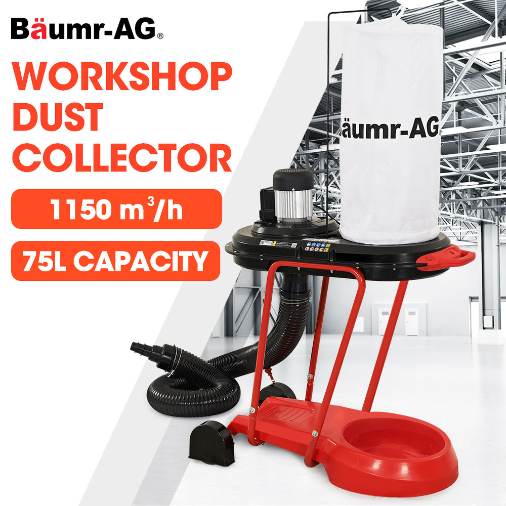 Baumr-AG Dust Collector Extraction Cyclone Woodworking Portable Catcher Workshop