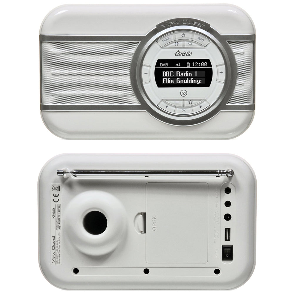 VQ Mustard Christie DAB+ FM Digital Radio/LED Bluetooth Portable Speaker