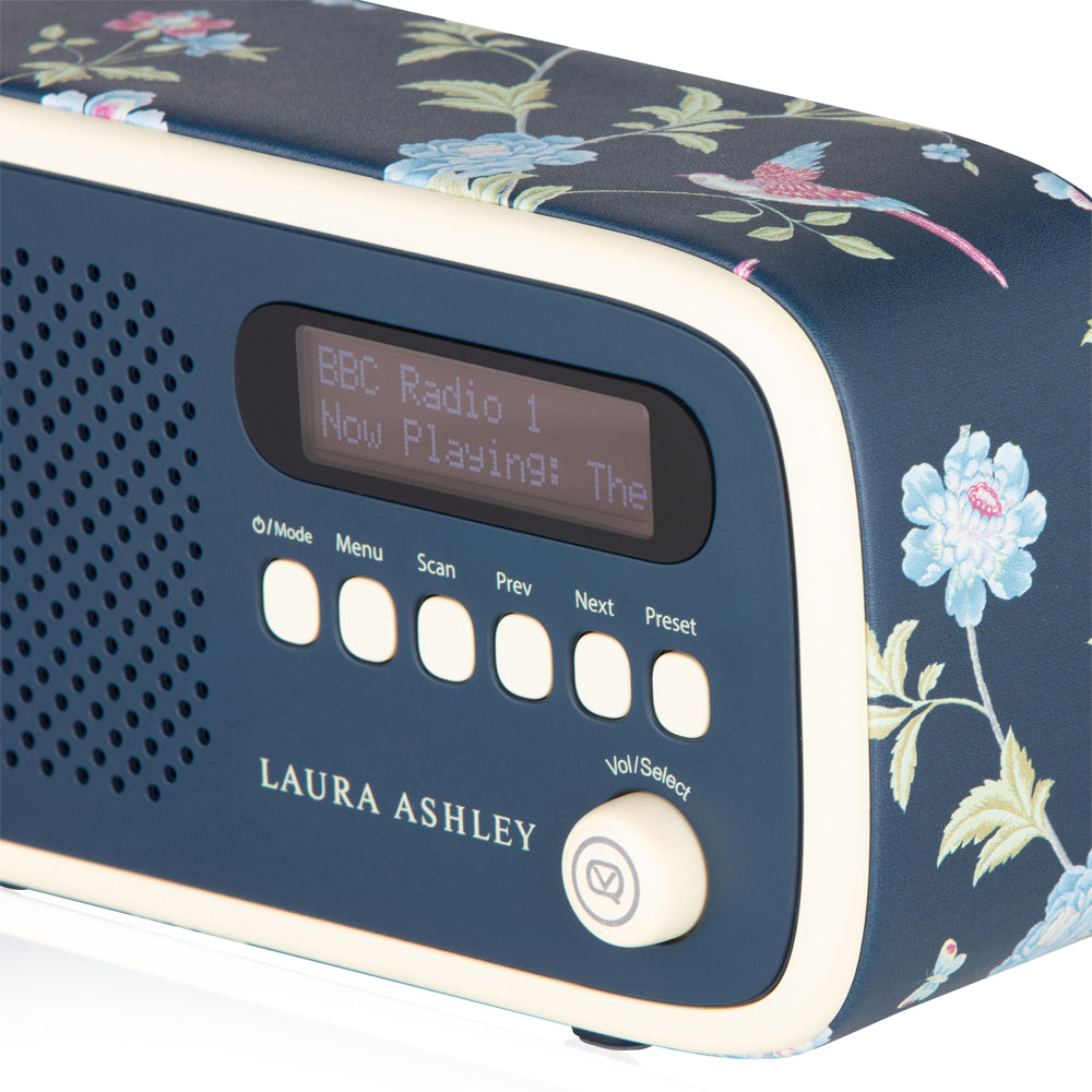 VQ Dexter DAB+ Digital FM Portable Radio Laura Ashley Elveden Navy